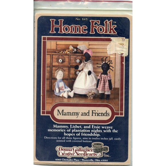 Home Folk No. 845 Mammy & Friends Sewing Pattern - Picture 3 of 4